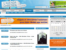 Tablet Screenshot of formation.l-agenda-chretien.com